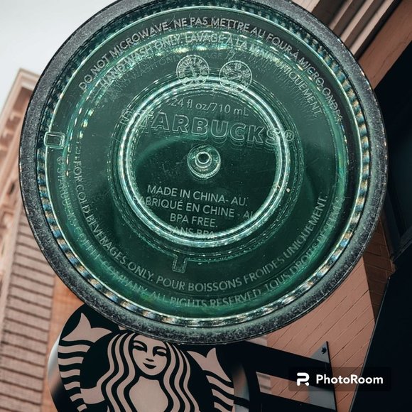 Starbucks 24oz Tumbler Plastic Green With Iridescent Mermaid Color - Picture 5 of 5